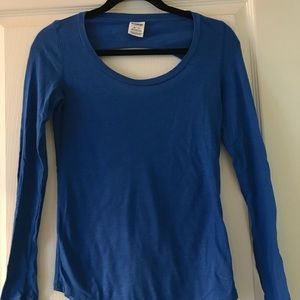 Victoria secret pink open back long sleeve tee XS